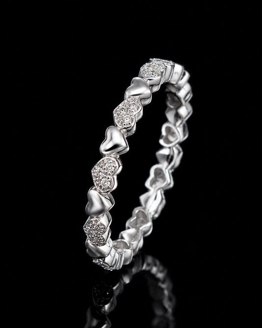 Rani Jodha 925 Sterling Silver Heart Ring
