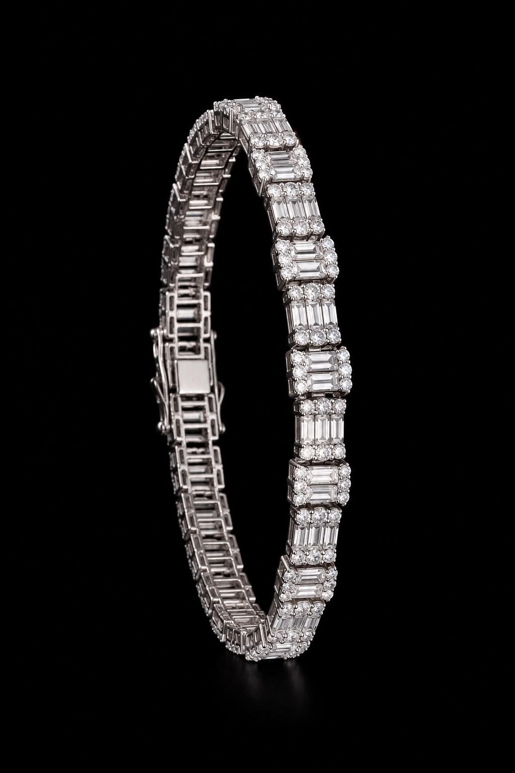 Baguette Crystal Tennis Bracelet