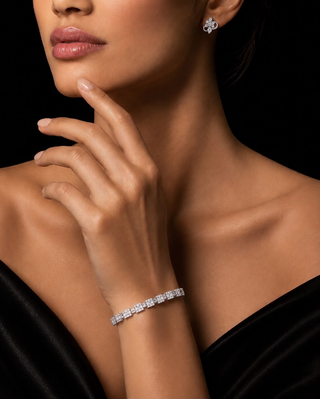 Baguette Crystal Tennis Bracelet